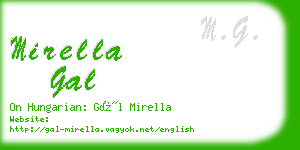 mirella gal business card
